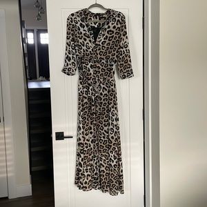 Banana republic cheetah print maxi dress